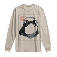 Grumpy Frog Gamer Japanese Ink Painting Long Sleeve Shirt - Wonder Print Shop