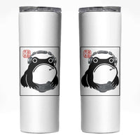 Grumpy Frog Gamer Japanese Ink Painting Skinny Tumbler