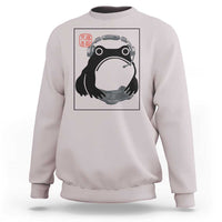 Grumpy Frog Gamer Japanese Ink Painting Sweatshirt - Wonder Print Shop