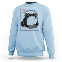 Grumpy Frog Gamer Japanese Ink Painting Sweatshirt - Wonder Print Shop