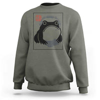 Grumpy Frog Gamer Japanese Ink Painting Sweatshirt - Wonder Print Shop