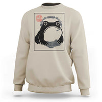 Grumpy Frog Gamer Japanese Ink Painting Sweatshirt - Wonder Print Shop