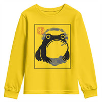 Grumpy Frog Gamer Japanese Ink Painting Youth Sweatshirt - Wonder Print Shop