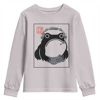 Grumpy Frog Gamer Japanese Ink Painting Youth Sweatshirt - Wonder Print Shop