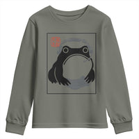 Grumpy Frog Gamer Japanese Ink Painting Youth Sweatshirt - Wonder Print Shop