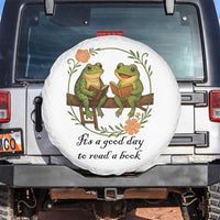 It Is A Good Day To Read A Book Spare Tire Cover Frog Book Lover - Wonder Print Shop