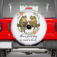 It Is A Good Day To Read A Book Spare Tire Cover Frog Book Lover - Wonder Print Shop