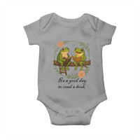 It Is A Good Day To Read A Book Baby Onesie Frog Book Lover - Wonder Print Shop