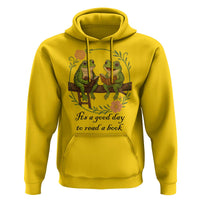 It Is A Good Day To Read A Book Hoodie Frog Book Lover - Wonder Print Shop