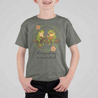 It Is A Good Day To Read A Book T Shirt For Kid Frog Book Lover - Wonder Print Shop