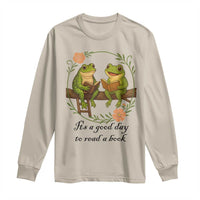 It Is A Good Day To Read A Book Long Sleeve Shirt Frog Book Lover - Wonder Print Shop