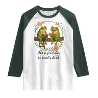 It Is A Good Day To Read A Book Raglan Shirt Frog Book Lover - Wonder Print Shop