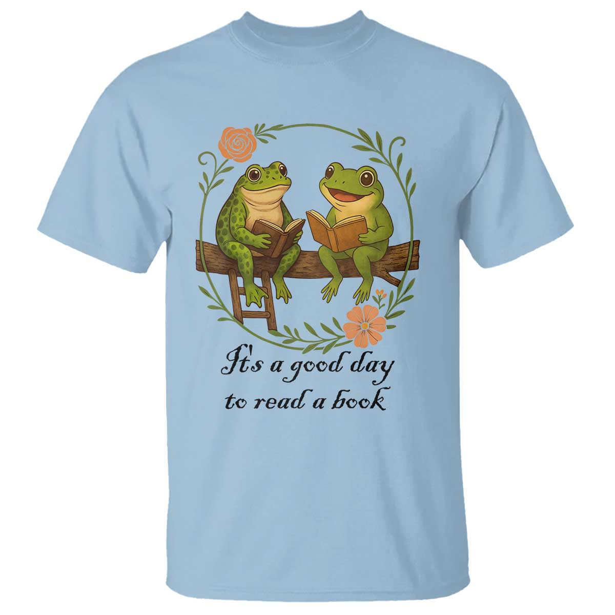 It Is A Good Day To Read A Book T Shirt Frog Book Lover - Wonder Print Shop