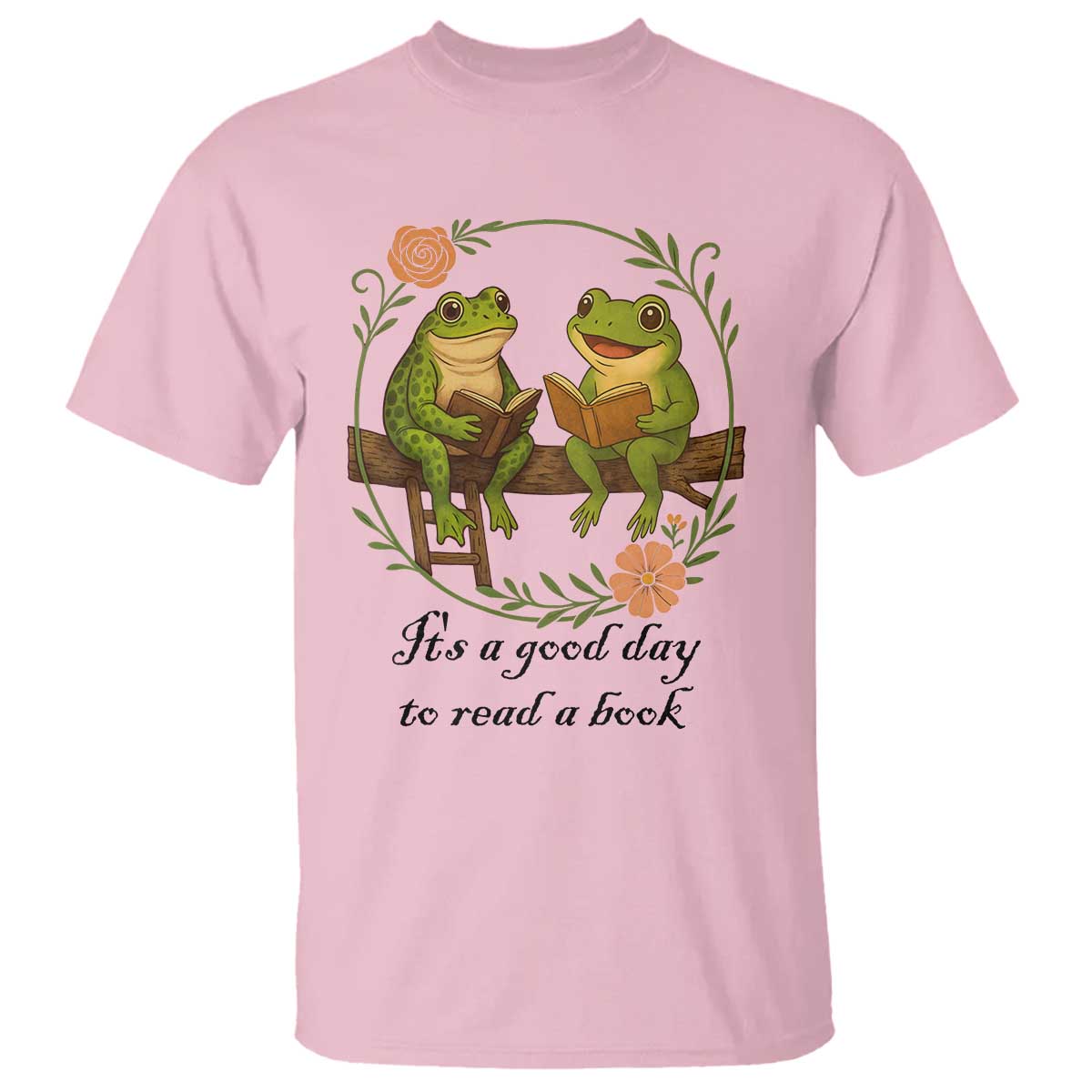 It Is A Good Day To Read A Book T Shirt Frog Book Lover - Wonder Print Shop
