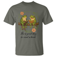It Is A Good Day To Read A Book T Shirt Frog Book Lover - Wonder Print Shop