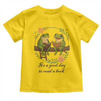 It Is A Good Day To Read A Book Toddler T Shirt Frog Book Lover - Wonder Print Shop