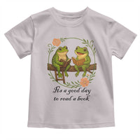 It Is A Good Day To Read A Book Toddler T Shirt Frog Book Lover - Wonder Print Shop