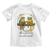 It Is A Good Day To Read A Book Toddler T Shirt Frog Book Lover - Wonder Print Shop