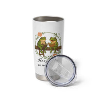 It Is A Good Day To Read A Book Tumbler Cup Frog Book Lover
