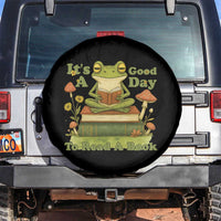 It Is A Good Day To Read A Book Spare Tire Cover Funny Frog Reading - Wonder Print Shop
