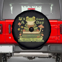 It Is A Good Day To Read A Book Spare Tire Cover Funny Frog Reading - Wonder Print Shop