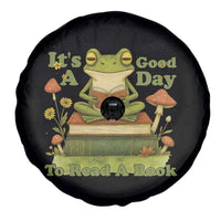 It Is A Good Day To Read A Book Spare Tire Cover Funny Frog Reading - Wonder Print Shop