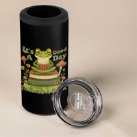 It Is A Good Day To Read A Book 4 in 1 Can Cooler Tumbler Funny Frog Reading