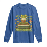 It Is A Good Day To Read A Book Long Sleeve Shirt Funny Frog Reading - Wonder Print Shop