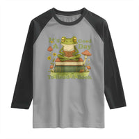 It Is A Good Day To Read A Book Raglan Shirt Funny Frog Reading - Wonder Print Shop