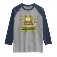 It Is A Good Day To Read A Book Raglan Shirt Funny Frog Reading - Wonder Print Shop