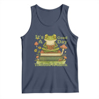 It Is A Good Day To Read A Book Tank Top Funny Frog Reading - Wonder Print Shop