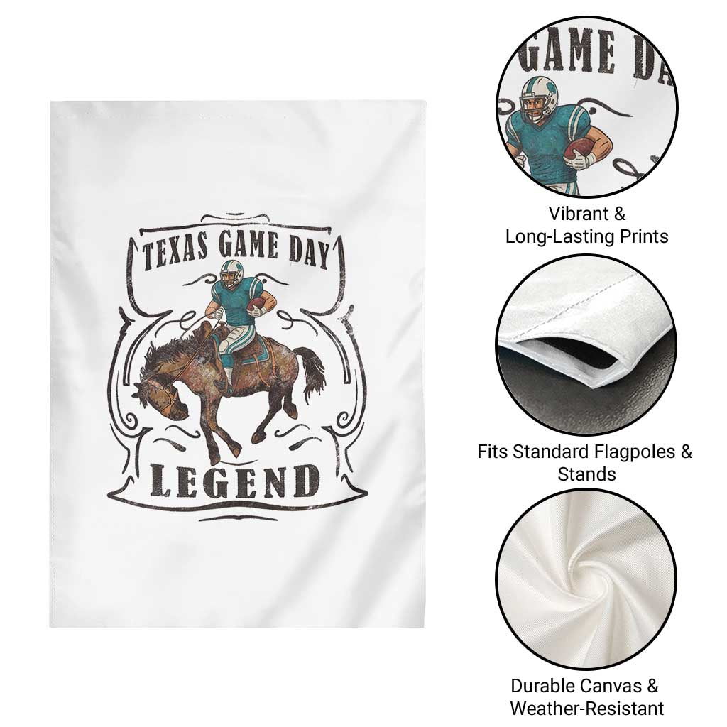 Texas Game Day Legend Garden Flag Funny Football Cowboy - Wonder Print Shop