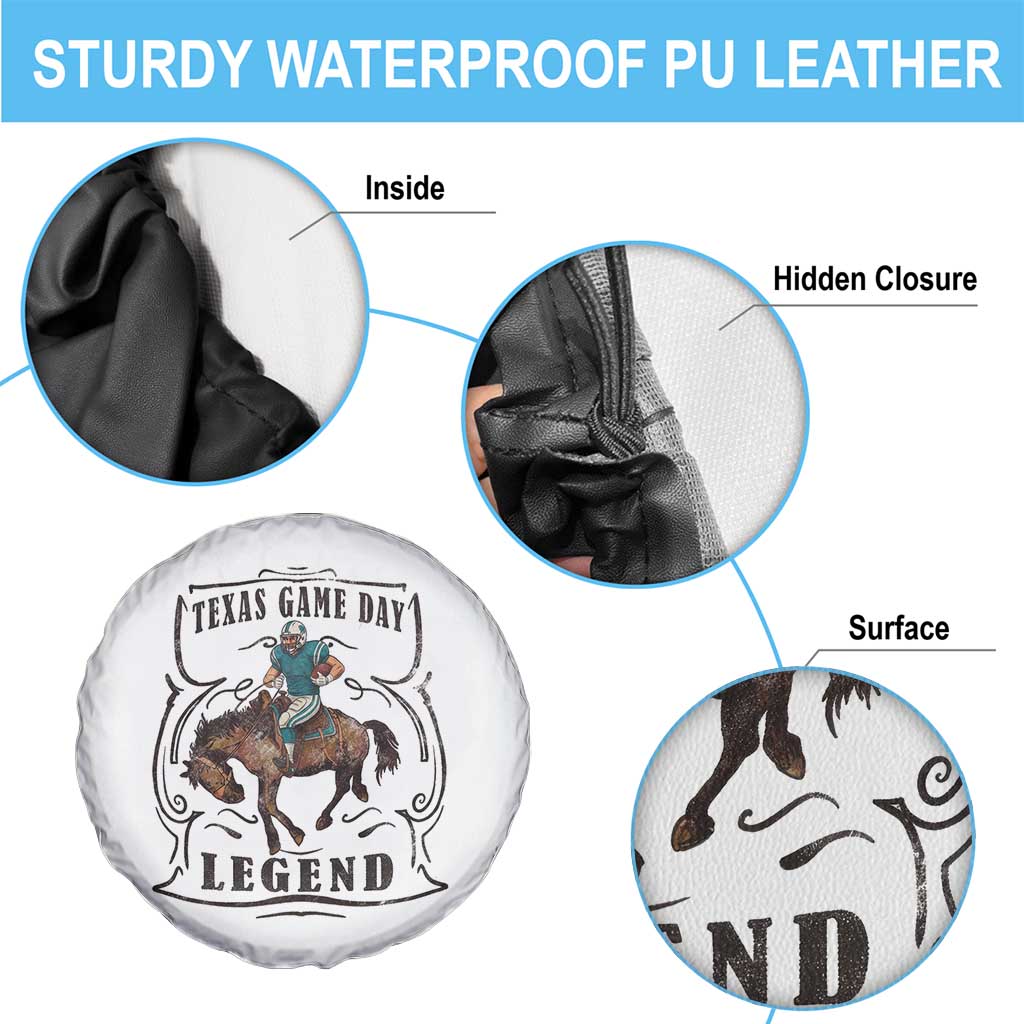 Texas Game Day Legend Spare Tire Cover Funny Football Cowboy - Wonder Print Shop