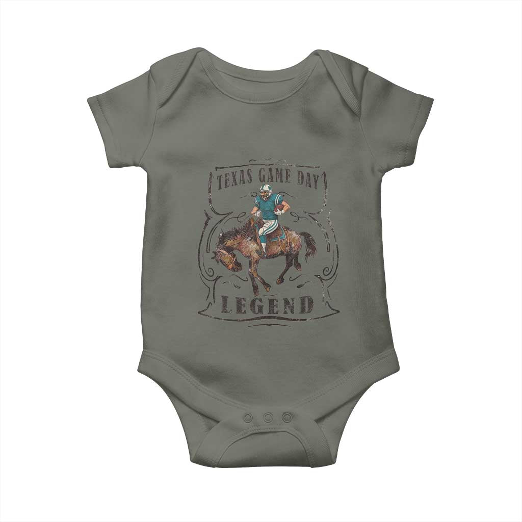 Texas Game Day Legend Baby Onesie Funny Football Cowboy - Wonder Print Shop