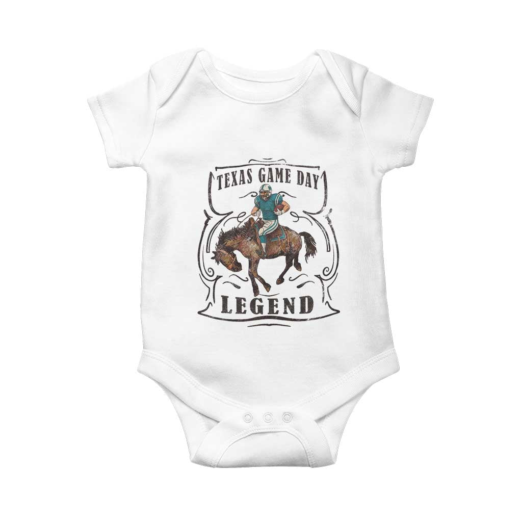 Texas Game Day Legend Baby Onesie Funny Football Cowboy - Wonder Print Shop