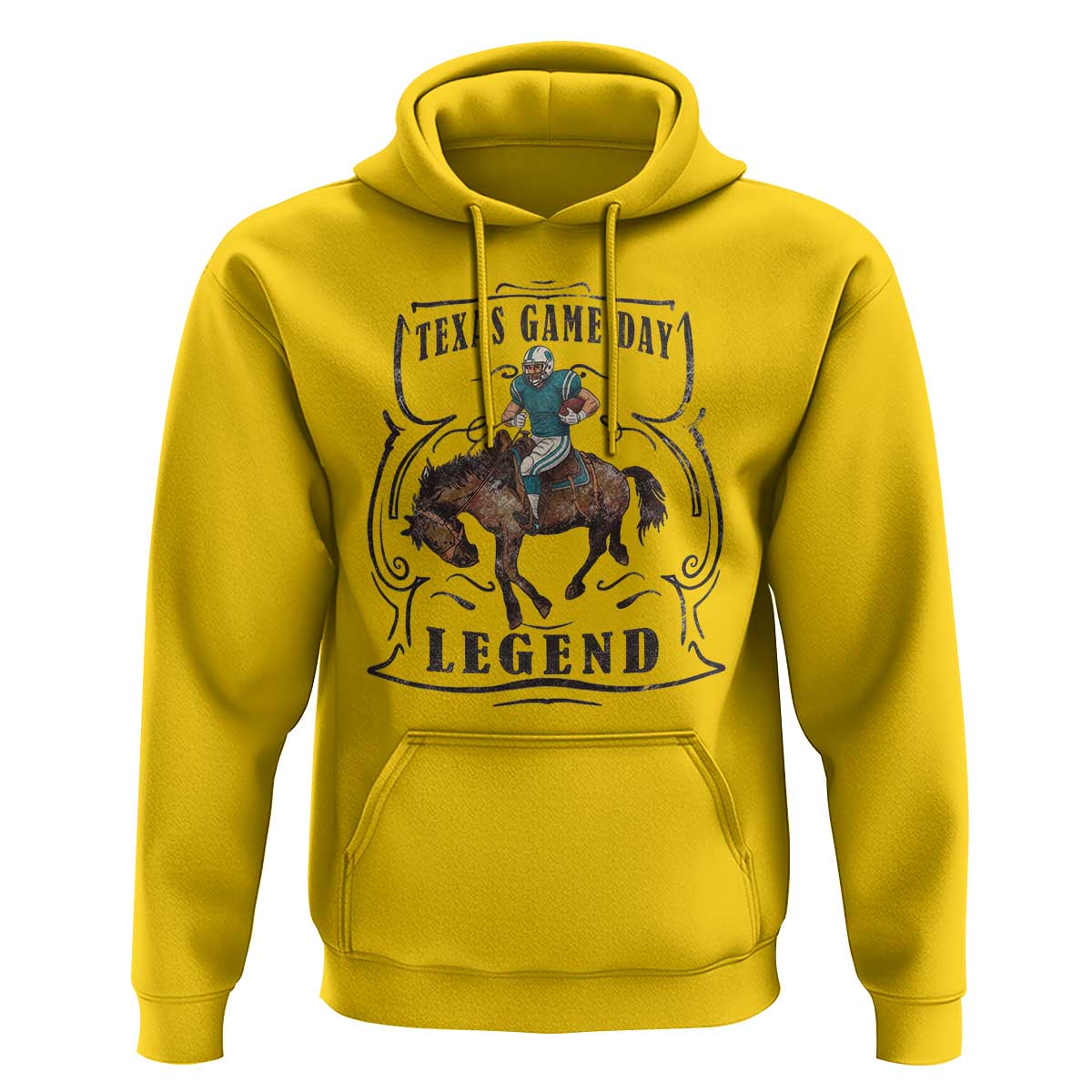 Texas Game Day Legend Hoodie Funny Football Cowboy - Wonder Print Shop