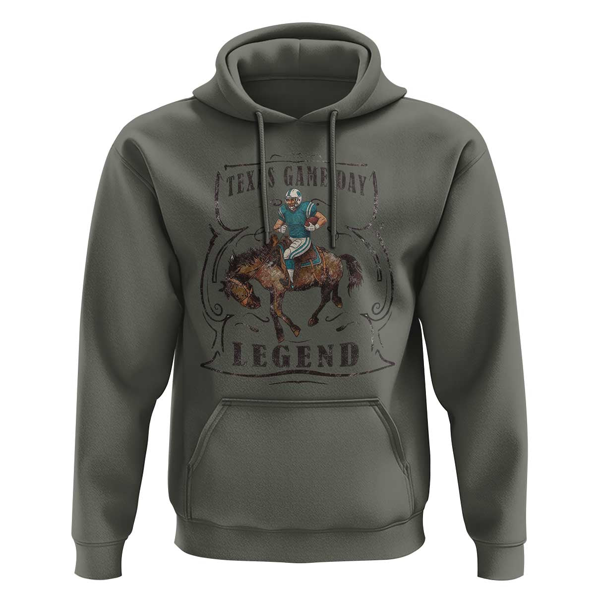 Texas Game Day Legend Hoodie Funny Football Cowboy - Wonder Print Shop