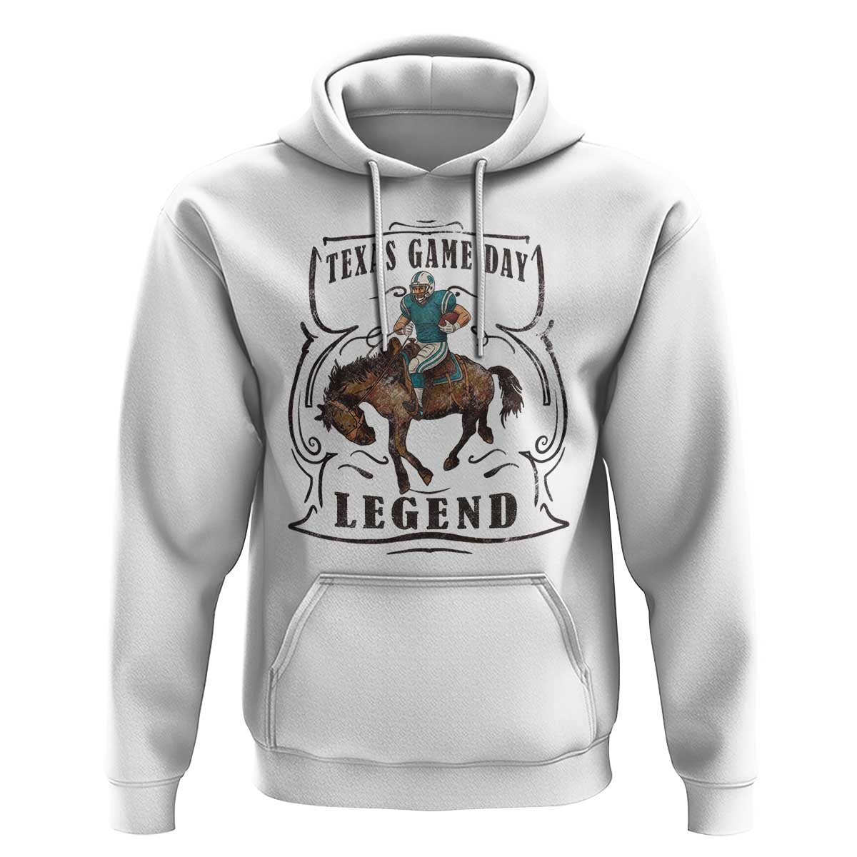 Texas Game Day Legend Hoodie Funny Football Cowboy - Wonder Print Shop