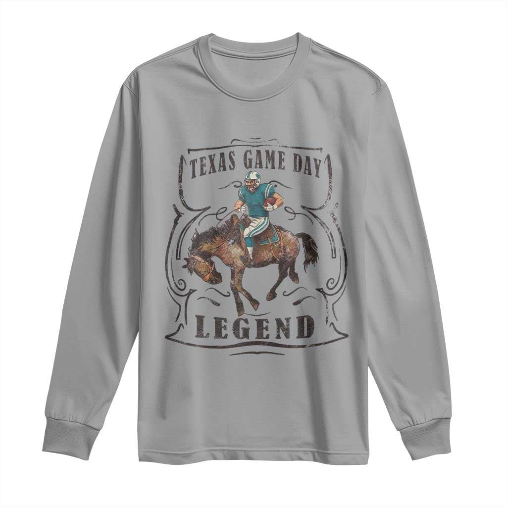 Texas Game Day Legend Long Sleeve Shirt Funny Football Cowboy - Wonder Print Shop
