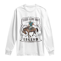 Texas Game Day Legend Long Sleeve Shirt Funny Football Cowboy - Wonder Print Shop