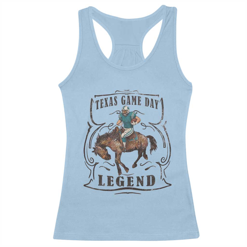 Texas Game Day Legend Racerback Tank Top Funny Football Cowboy - Wonder Print Shop