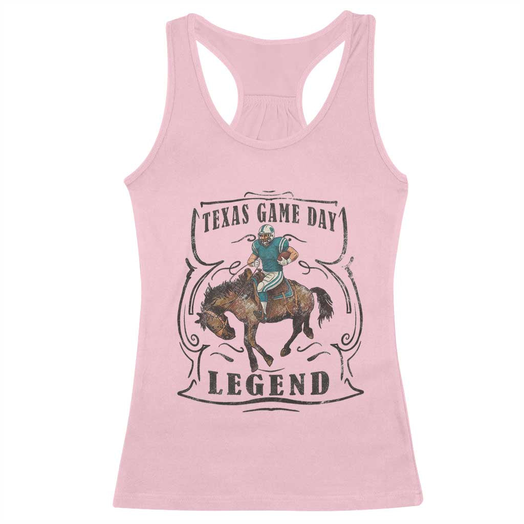 Texas Game Day Legend Racerback Tank Top Funny Football Cowboy - Wonder Print Shop