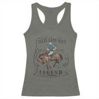Texas Game Day Legend Racerback Tank Top Funny Football Cowboy - Wonder Print Shop