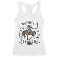 Texas Game Day Legend Racerback Tank Top Funny Football Cowboy - Wonder Print Shop