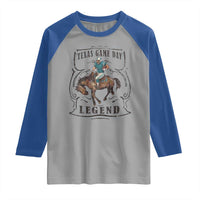 Texas Game Day Legend Raglan Shirt Funny Football Cowboy - Wonder Print Shop
