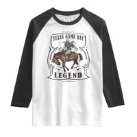 Texas Game Day Legend Raglan Shirt Funny Football Cowboy - Wonder Print Shop