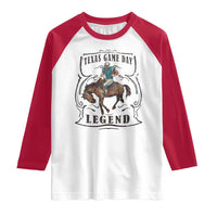 Texas Game Day Legend Raglan Shirt Funny Football Cowboy - Wonder Print Shop
