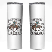 Texas Game Day Legend Skinny Tumbler Funny Football Cowboy - Wonder Print Shop
