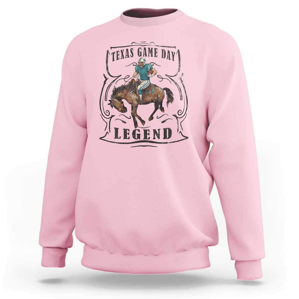 Texas Game Day Legend Sweatshirt Funny Football Cowboy - Wonder Print Shop