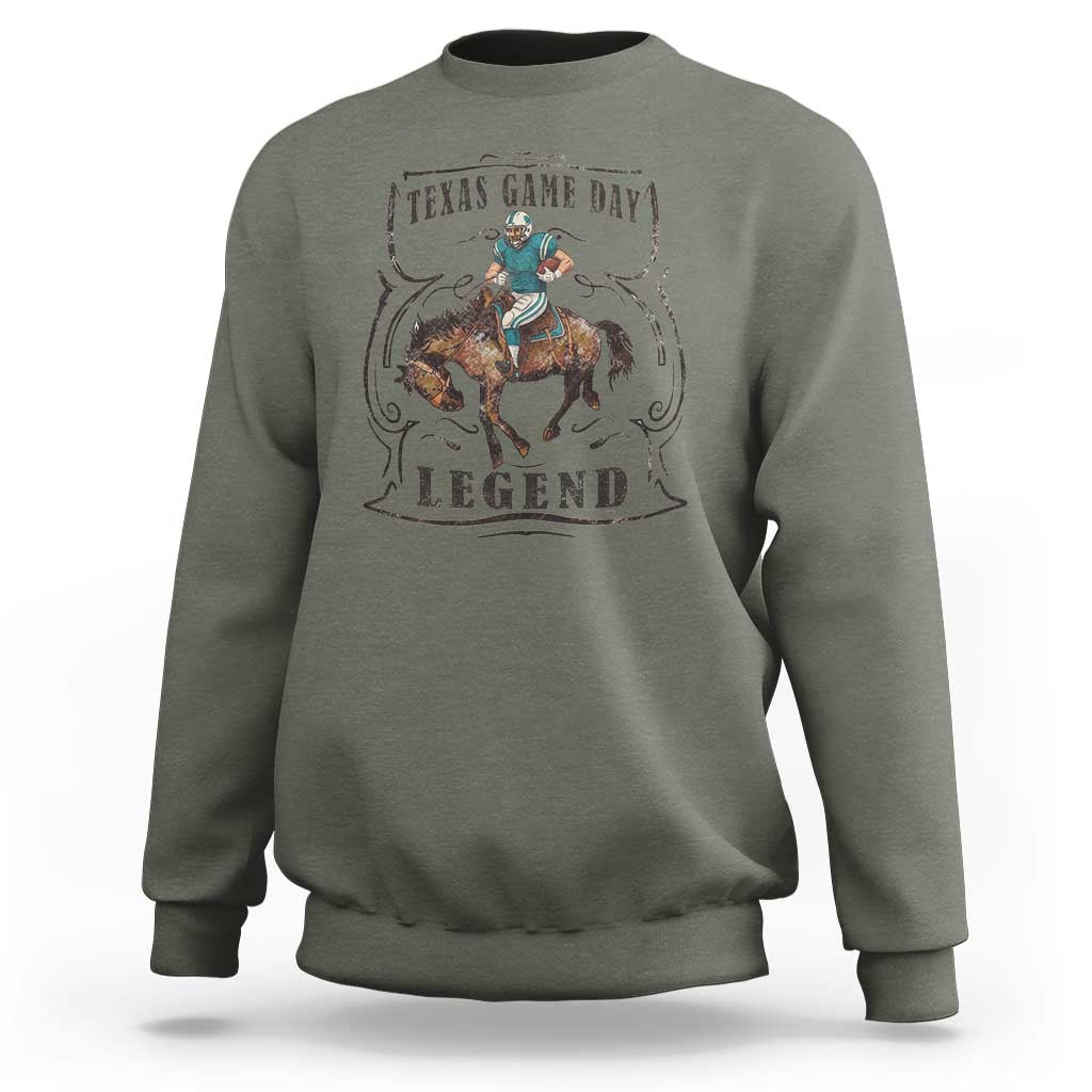 Texas Game Day Legend Sweatshirt Funny Football Cowboy - Wonder Print Shop